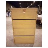 10500 Series Four-Drawer Lateral File, 36w x 20d x 59-1/8h, Harvest