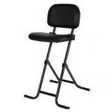 Alera ALECS612 Alera Plus IL Black Adjustable Height Folding Stool