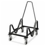 HON 4033T 21 3/8" x 35 1/2" x 37 7/8" Black GuestStacker Chair Cart