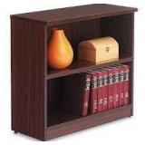 Alera Valencia Series Bookcase, Two-Shelf, 31 3/4w x 14d x 29 1/2h, Mahogany