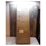 Wood Folding Table, Rectangular, 60w x 18d x 29h, Mahogany