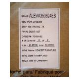 Alera Valencia Series Reversible Return/Bridge Shell, 35w x 23 5/8d, Espresso