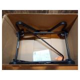 HON 4033T 21 3/8" x 35 1/2" x 37 7/8" Black GuestStacker Chair Cart