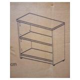 Alera Valencia Series Bookcase, Two-Shelf, 31 3/4w x 14d x 29 1/2h, Mahogany