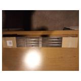 Double Pedestal Steel Desk, Metal Desk, 60w x 30d x 29-1/2h, Cherry/Putty