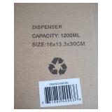 2-Pack Bulk fill automatic soap/gel/liquid dispencer in white.