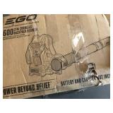 POWER+ 600 CFM BACKPACK BLOWER LB6003- open box not used- charger & battery not included- see pictures