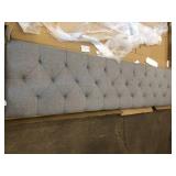 Mid rise upholstered headboard size king in grey  - open box not used - see pictures