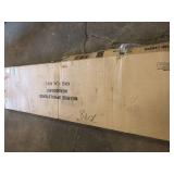 Mid rise upholstered headboard size king in grey  - open box not used - see pictures
