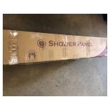 39 in. 2-Jets Shower System with Easy Connect Rainfall Waterfall Panel in Space Gray by AKDY- open box not used -see pictures