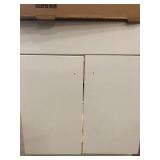 24.50 in. W Bath Vanity in White with Cultured Marble Vanity Top in White with White Basin by Glacier Bay- open box not used - see pictures