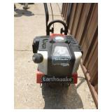 Earthquake 2 cycle mini tiller. Tested & works. As shown.