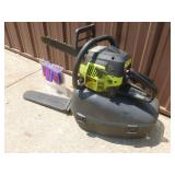 Poulon chainsaw with case. Tested & works. As shown.