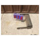 Lawn tractor weight with mounting bracket. As shown.