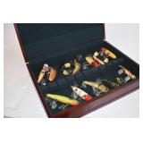 Vintage Fishing Lures/ Silver chest