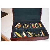 Vintage Fishing Lures/ Silver chest