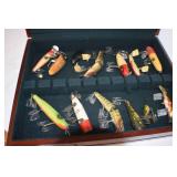 Vintage Fishing Lures/ Silver chest