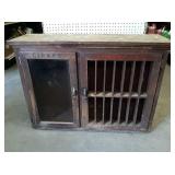Antique Wood Cigar & Cigarette Display Cabinet - Removed from old Gas Station