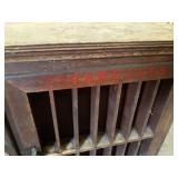Antique Wood Cigar & Cigarette Display Cabinet - Removed from old Gas Station