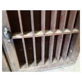 Antique Wood Cigar & Cigarette Display Cabinet - Removed from old Gas Station