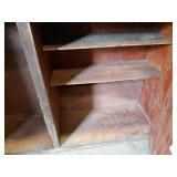 Antique Wood Cigar & Cigarette Display Cabinet - Removed from old Gas Station