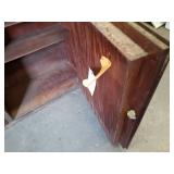 Antique Wood Cigar & Cigarette Display Cabinet - Removed from old Gas Station