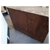 Antique Wood Cigar & Cigarette Display Cabinet - Removed from old Gas Station