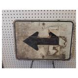 Arrow Street Sign - Heavy Steel 21" x 15"