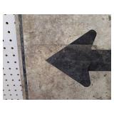 Arrow Street Sign - Heavy Steel 21" x 15"