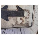 Arrow Street Sign - Heavy Steel 21" x 15"