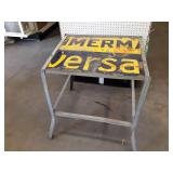 Table Made with Porcelain Sign - Measures about 27" x 24" x 29"
