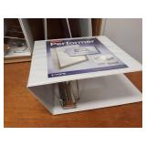 Lot of 5" Binders and Lock Box - Box is about 18" x 18" x 7"