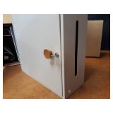 Lot of 5" Binders and Lock Box - Box is about 18" x 18" x 7"