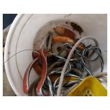 Lot of Fishing Tackle, Ice Fishing Rods, Leather Gun Holster and Driftwood
