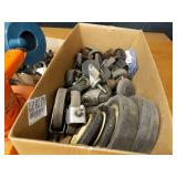 Black & Decker Sander and Drill, Electronic Tape Measure, Large Lot of Caster Wheels and Plumbing Supplies and More
