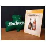 Budweiser Inflatable Shamrock and New Castle Display Ad