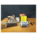 Electric Motor (1/4 HP 1 Phase), Towing Mirrors, Heater, Halogen Light and Hedge Clippers
