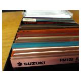 Lot of Microfiche Repair Manuals - Suzuki, Kawasaki, MTD, Cub Cadet, Briggs & Stratton, White, New Idea and More