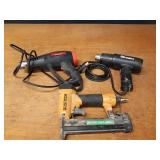 Bostitch Pneumatic Stapler Model SB-150SX and (2) Heat Guns