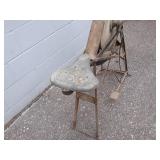 Antique R-W Pedal Grinder - Wheel is about 17" Diameter and 2" Wide