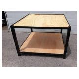 Steel and Wood Worktable - 48" x 40" x 30-1/2"