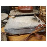 Canning Pot, Antique Irons and Lamps, Camera and More