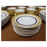 Taylor Ironstone "Yellow Star" Pattern Dish Set