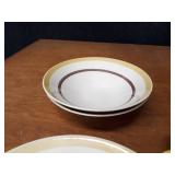 Taylor Ironstone "Yellow Star" Pattern Dish Set