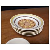 Taylor Ironstone "Yellow Star" Pattern Dish Set