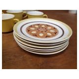 Taylor Ironstone "Yellow Star" Pattern Dish Set