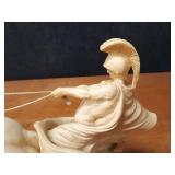 Vintage Chariot / Horse Statue - Signed A. Santini