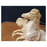 Vintage Chariot / Horse Statue - Signed A. Santini