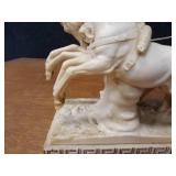 Vintage Chariot / Horse Statue - Signed A. Santini