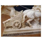 Vintage Chariot / Horse Statue - Signed A. Santini